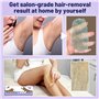 Chauffe Cire Epilation aves LED Écran, Appareil a Cire avec 400g Epilation Perle, 30 Spatules, D'épilation à Domicile Kit Pour T