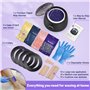 Chauffe Cire Epilation aves LED Écran, Appareil a Cire avec 400g Epilation Perle, 30 Spatules, D'épilation à Domicile Kit Pour T