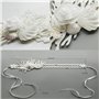 Collier ras du cou et collier en forme de fleur blanche pour femme, Feliz Ruban encreur