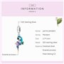 Pendentif Charm Perroquet pour Bracelet Pandora - Charm Animal en Argent Sterling 925 - Cadeau d'Anniversaire pour Petite Amie o