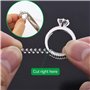 QIYILE Ajusteur de taille de bague, 4 pièces invisibles réducteurs d'anneaux lâches transparents pour s'adapter à presque n'impo