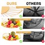 LINXIU Corbeille à fruits pour comptoir de cuisine - Corbeille à fruits décorative en métal - Support pour légumes, collations -