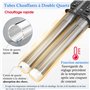 PYPABL Chauffage d'Aquarium à Double Tube 400w, Chauffage d'Aquarium Réglable avec Contrôleur Externe Et Couvercle de Protection