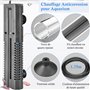 PYPABL Chauffage d'Aquarium à Double Tube 400w, Chauffage d'Aquarium Réglable avec Contrôleur Externe Et Couvercle de Protection