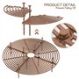 Protection Plante Chat, 2 Pièces Grilles de Pots de Plantes Cache-Pot de Fleurs Jusqu'à 30 cm Couvercle de Protection du Sol pou
