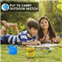 4 seaux Pliables pour Adulte - 2 l - Petit Seau coloré - Multifonctionnel - pour Le Camping, la pêche, la Plage