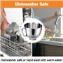 Bol mélangeur en acier inoxydable compatible avec les batteurs sur socle Kitchen Aid de 4,5 et 5 litres