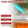 Mini spatule en silicone - Spatule de maquillage - Petites spatules en silicone - Convient pour pots de confiture, boîtes de cos