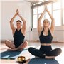 Bol Chantant,7.9cm Bol de Méditation Yoga avec Maillet en Bois/Coussin de Soie/7 Pierres de Chakra/Porte-encens/Sac, Bol de Médi