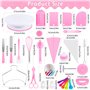 JAMATA Kit Patisserie Complet 305 Pièces, Ensemble Professionnel avec Plateau Tournant Gateau, Douille Patisserie et Poche Douil