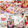 JAMATA Kit Patisserie Complet 305 Pièces, Ensemble Professionnel avec Plateau Tournant Gateau, Douille Patisserie et Poche Douil