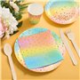 VIPNAJI 176 PCS Vaisselle Anniversaire Assiette Vaisselles Anniversaires Fille Assiettes Dîner Dessert Tasse Serviette Papier Pa