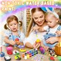 MULEVIP Kit de Peinture sur Roche pour Enfants,Kit Peinture Enfant,12 Galets A Peindre,avec 24 Peintures et Autocollants Peintur