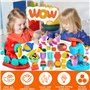 VIPNAJI 24 Pots de Pate A Modeler, Coloré, 50 g chacun, avec accessoire pate a modeler, cadeau pour filles garçons