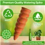 POWZOO Lot de 8 Cône en Argile d’arrosage, Arrosage en Terre Cuite,Système d'Irrigation Naturel, arrosage Automatique pour Jardi