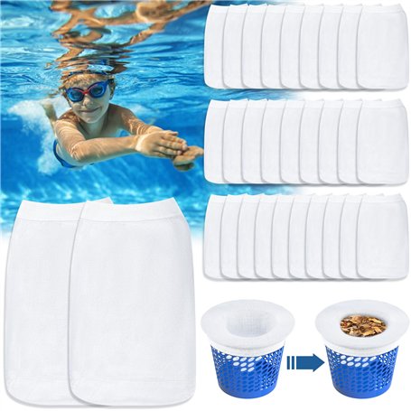 POWZOO 30 Pièce Chaussette Skimmer Piscine