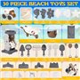 30 PCS Kit de Jeu de Plage Enfant Jeux Sable