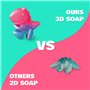Dr. Daz-Kit dinausaures jouet fabrication savonenfants – fidget savon dino toys，3D jouets de bain，activite manuelle enfant