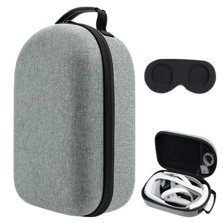 MotuTech Sac Portable pour PICO 4 Casque VR Housse de Rangement réalité virtuelle Goggles étui Transport Protection EVA + Couver