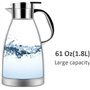 Pichet Isotherme Acier Inoxydable Cafetière Isolante 12h Chaud et 24h Froid Double Paroi Isolée sous Vide The
