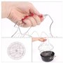 Panier à Frire pour Casserole Acier Inoxydable Pliable en Multi-Fonctions Friteuse Ronde Passoire pour Frites Pommes de Terre Fr