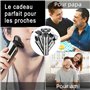 Rasoir Electriques Hommes, 5 in 1 Rasoirs à Têtes Rotatives, IPX7 Étanche Rasoir Electriques Rechargeable USB et tondeuse nez Av