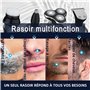 Rasoir Electriques Hommes, 5 in 1 Rasoirs à Têtes Rotatives, IPX7 Étanche Rasoir Electriques Rechargeable USB et tondeuse nez Av