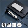 Rasoir Electriques Hommes, 5 in 1 Rasoirs à Têtes Rotatives, IPX7 Étanche Rasoir Electriques Rechargeable USB et tondeuse nez Av