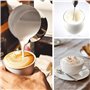 Mini-mousseur à lait électrique en acier inoxydable robuste - pour créer de la mousse dans le café cappuccino ou pour dissoudre 