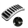 Qiilu Pedale Voiture Sport, 3pcs Pédales Repose-Pieds Manuelle en Acier Inoxydable pour