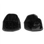Qiilu Pedale Voiture Sport, 3pcs Pédales Repose-Pieds Manuelle en Acier Inoxydable pour