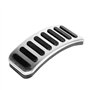 Qiilu Pedale Voiture Sport, 3pcs Pédales Repose-Pieds Manuelle en Acier Inoxydable pour