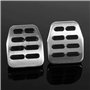 Qiilu Pedale Voiture Sport, 3pcs Pédales Repose-Pieds Manuelle en Acier Inoxydable pour