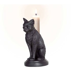 Alchemy Angleterre – Faust's Familiar – Bougeoir chat gothique