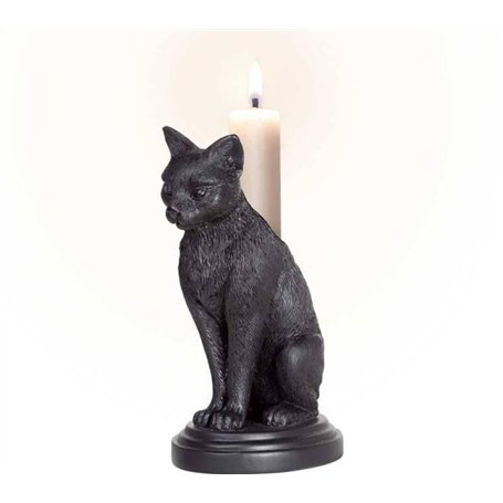 Alchemy Angleterre – Faust's Familiar – Bougeoir chat gothique