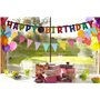 Leeyunbee Lot de 4 guirlandes de fanions d'extérieur - 16 m - 48 drapeaux - Résistant aux intempéries - Guirlande arc-en-ciel - 