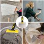 ZYEKIU Couteau a Enduire, Spatule Enduit Acier Inoxydable, Grattoir Arc, Couteau Enduit avec Poignée en Silicone, pour Cloison S