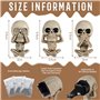 ZYEKIU 3 PCS Diffuseur De Voiture Résine Squelette Clip de Ventilation Diffuseur de Voiture Crâne Voiture Skull Désodorisant ave