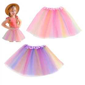 SHUOHONG 2 Pièces Jupe Tulle Femme