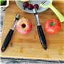 ZYEKIU Ensemble 2 Pièces Eplucheur/Vide Pomme Econome Legumes Eplucheur de Pomme Acier Inoxydable Durable Vegetable Peeler pour 