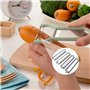 ZYEKIU 6 Pièces Lame de Rechange d'Eplucheur Eplucheur de Pomme Plate Lames Dentelées Econome Legumes Eplucheur Universel Multif