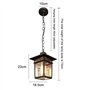 Mengjay Rétro Plafonnier d'extérieur industriel verre,Extérieur Plafond Étanche Lumières,Luminaires extérieur E27 Suspension Ext