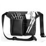PEALOVCOM Sac à Ciseaux Coiffure en Cuir Pochette Ceinture pour Ciseaux Coiffure Sac de Rangement Coiffeur Etui Ciseaux Coiffure