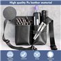 PEALOVCOM Sac à Ciseaux Coiffure en Cuir Pochette Ceinture pour Ciseaux Coiffure Sac de Rangement Coiffeur Etui Ciseaux Coiffure