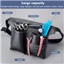 PEALOVCOM Sac à Ciseaux Coiffure en Cuir Pochette Ceinture pour Ciseaux Coiffure Sac de Rangement Coiffeur Etui Ciseaux Coiffure