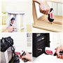 HYCHIKA Visseuse Sans Fil 6Nm, Visseuse Devisseuse Sans Fil 2000mAh 3.6V avec 20 Accessoires, Lampe LED, Câble de Charge USB, Po