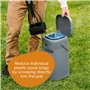 Litter Genie Pet Genie - Poubelle pour déjections Canines avec Technologie Anti-odeurs - Inclus 1 Recharge Qui Dure jusqu'à 2 Mo