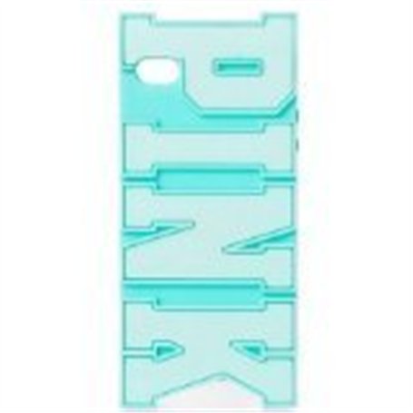 Victoria's Secret Pink Coque souple en silicone avec lettres 3D pour iPhone 4/4S Vert menthe