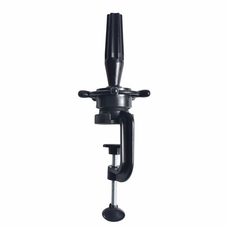 Tête de mannequin réglable avec pince de fixation pour table