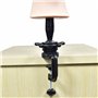 Tête de mannequin réglable avec pince de fixation pour table